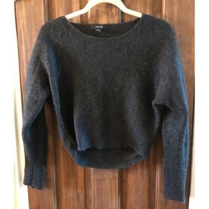 Tahari Wool Blend Cropped Sweater